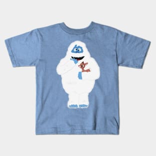 Classic Christmas Abominable Snowman with Rudolph © GraphicLoveShop Kids T-Shirt